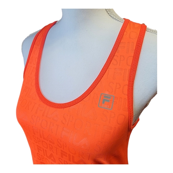 Fila Sport Women's Athletic Orange Tank Top, Size Small, S - Picture 2 of 9